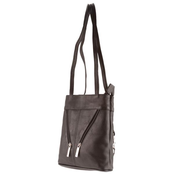 ALPENLEDER | Damen-Handtasche  MACHU PICCHU (schwarz) 4717-sw